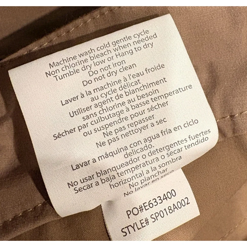 O'NEILL Hybrid Chino Shorts Size 30 Dark Khaki Zipper Button Drawstring Golf